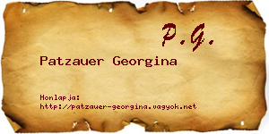 Patzauer Georgina névjegykártya